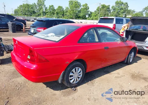 2001 Honda Civic Lx from USA, damaged, VIN 1HGEM22501L077824